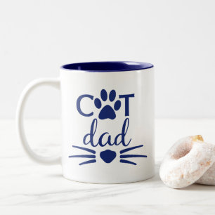 Cat Pappa 2-flottan Två-Tonad Mugg