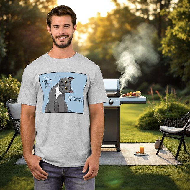 Cat Pappa Adoption Fars dag T Shirt (Skapare uppladdad)