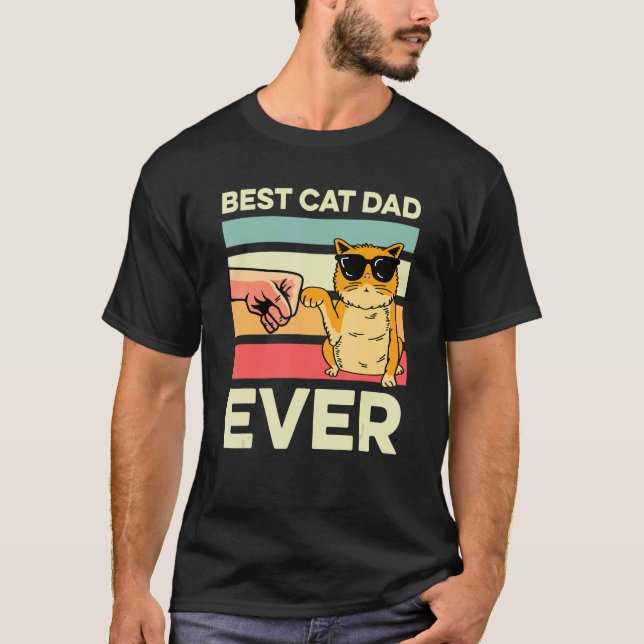 Cat Pappa All Cat Person T Shirt (Framsida)