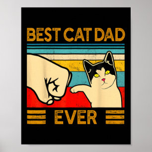 Cat Pappa All Fars dag Gift Cat Pappa För manar Poster