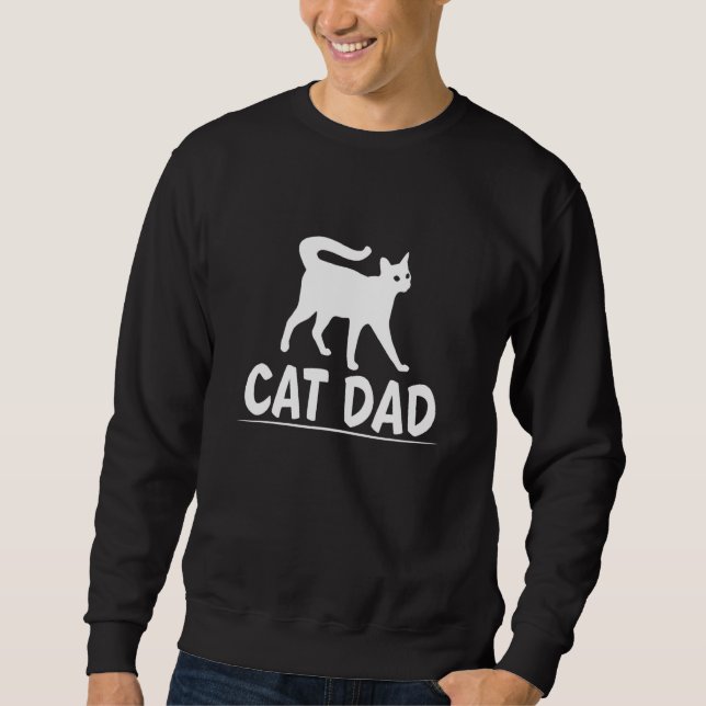 Cat Pappa Best Cat Pappa någonsin 1 Lång Ärmad Tröja (Framsida)