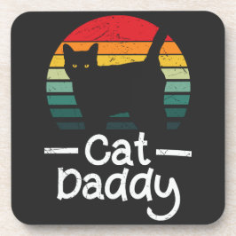 Cat pappa Beverage Coaster Underlägg