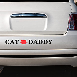 Cat pappa Bumper Sticker Bildekal