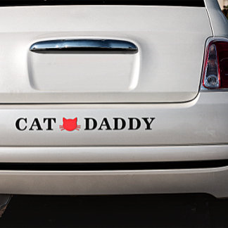 Cat pappa Bumper Sticker Bildekal