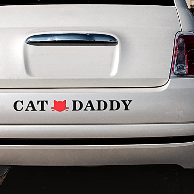 Cat pappa Bumper Sticker Bildekal (Skapare uppladdad)
