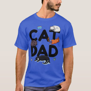 Cat Pappa Cat Cat man pappa Kattunge Meow (1) T Shirt