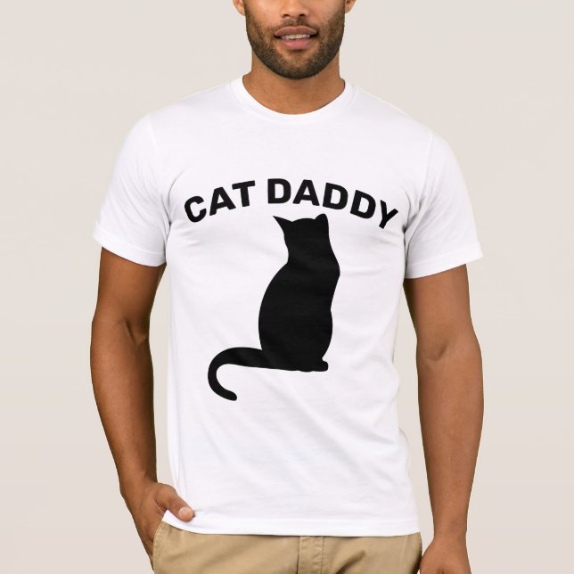 CAT PAPPA (CAT DADDY) Manar-Shirts T Shirt (Framsida)