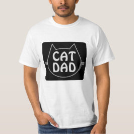 CAT PAPPA Cat Lover's Black T-Shirt