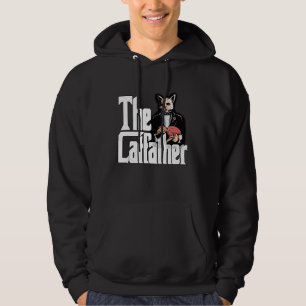 Cat Pappa Catfather Crazy Mafia Cat Far Kattunge Hoodie