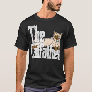 Cat Pappa, Catfather Crazy Siamese Cat Far Kit T Shirt