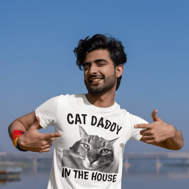 CAT PAPPA DADDY I KAMMAREN LUNT-shirts T Shirt (Skapare uppladdad)