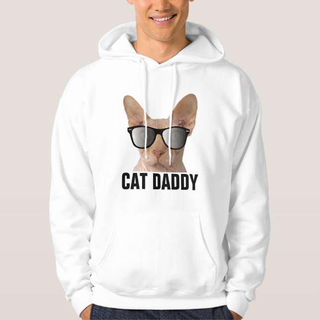 CAT PAPPA DADDY SPHYNX CAT T-Shirts & Hoodies Hoodie (Framsida)