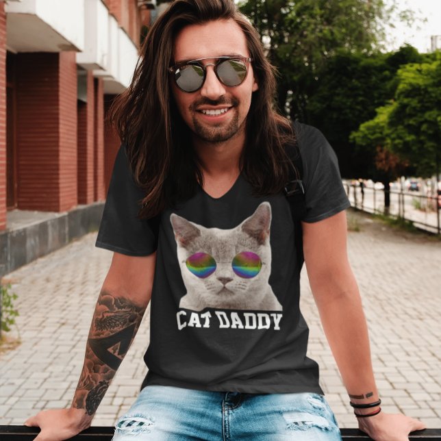 CAT PAPPA DADDY SUNGLASSES MANAR T-SHIRTS (Skapare uppladdad)