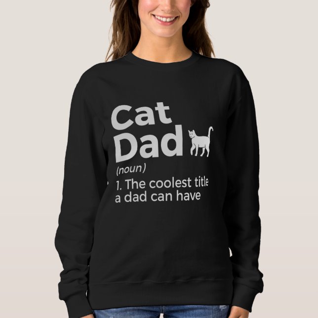 Cat Pappa Definition Funny Cat Lover T Shirt (Framsida)