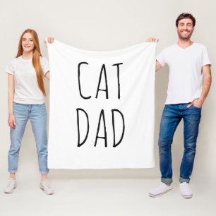 "Cat Pappa" Enkel modern jordbruksenhet Fleecefilt
