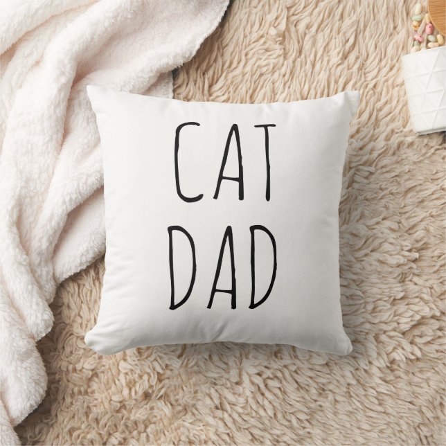 "Cat Pappa" Enkel modern jordbruksenhet Kudde (Filt)