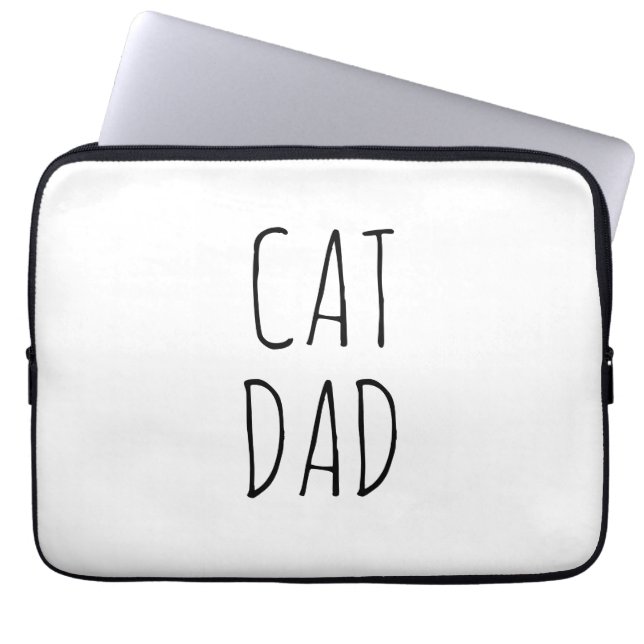 "Cat Pappa" Enkel modern jordbruksenhet Laptop Fodral (Framsidan)