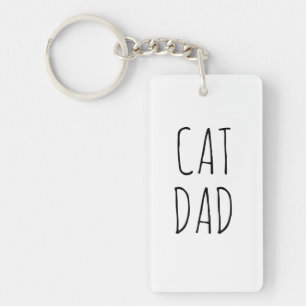 "Cat Pappa" Enkel modern jordbruksenhet Nyckelring