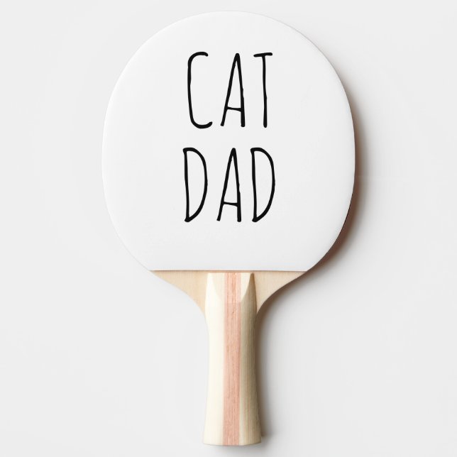 "Cat Pappa" Enkel modern jordbruksenhet Pingisracket (Framsidan)