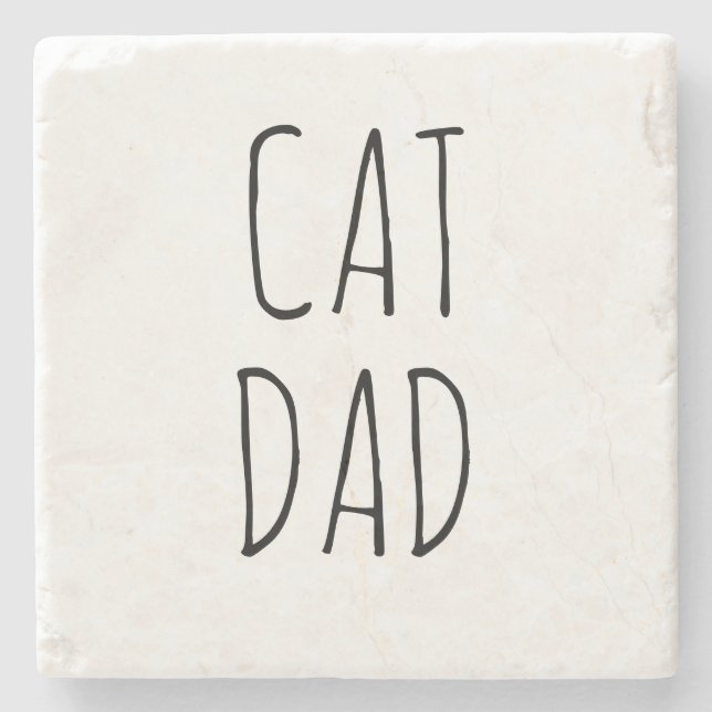 "Cat Pappa" Enkel modern jordbruksenhet Stenunderlägg (Framsidan)
