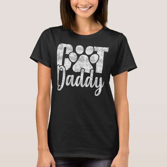 Cat pappa Fars dag Cat Owner T Shirt (Framsida)