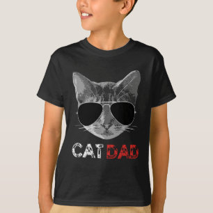 Cat Pappa Fars dag Gift for Cat Lovers T Shirt