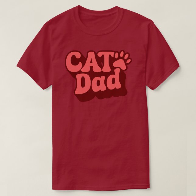 Cat Pappa-fartyg för Fars dag T Shirt (Design framsida)