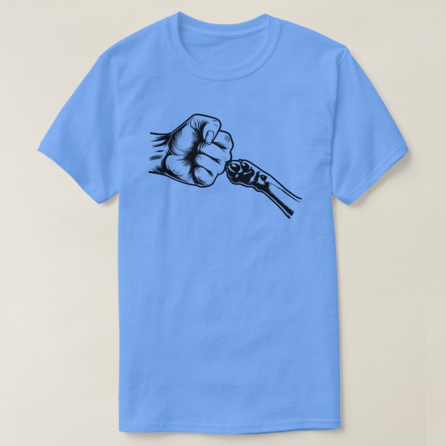Cat Pappa Fist Bump Shirt T Shirt (Design framsida)