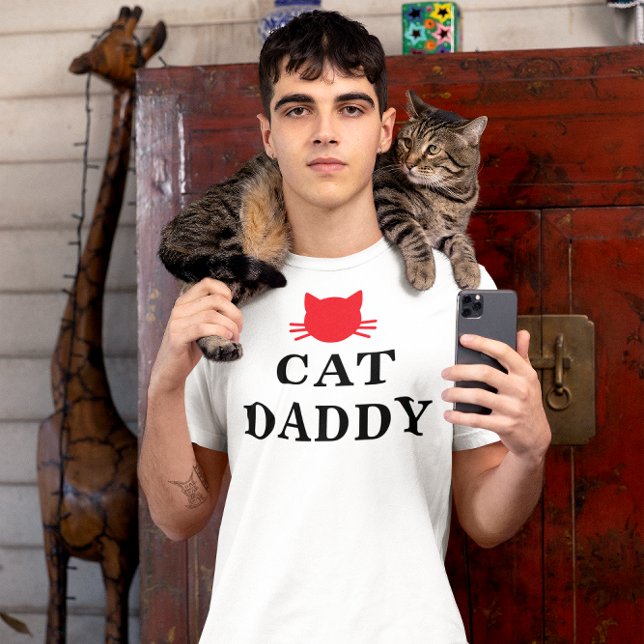 Cat pappa Funny T-Shirt (Skapare uppladdad)