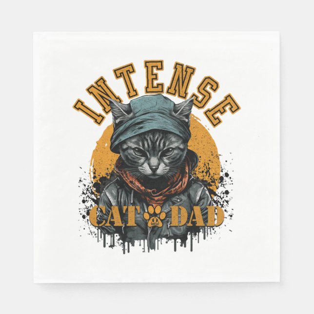 CAT PAPPA INTENSE Cats and Kittens design Pappersservett (Framsidan)