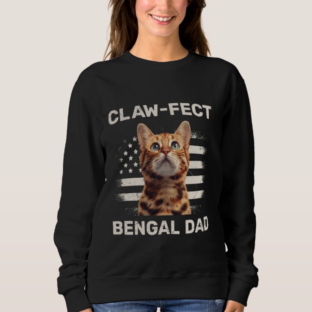 Cat pappa KLO-FECT BENGAL PAPPA Bengal Cats Far T Shirt (Framsida)