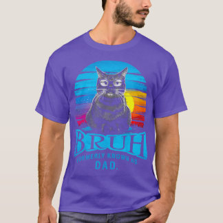 Cat Pappa Manar Fars dag Design Birthday Best Vint T Shirt