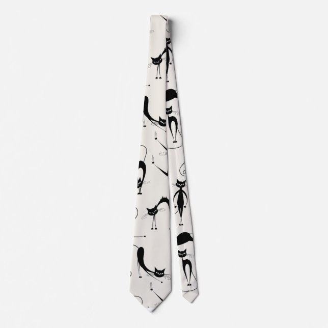 Cat pappa Necktie Slips (Framsida)