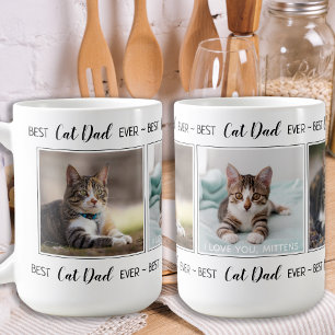 Cat Pappa Personlig 3 Photo Fars dag Kaffemugg