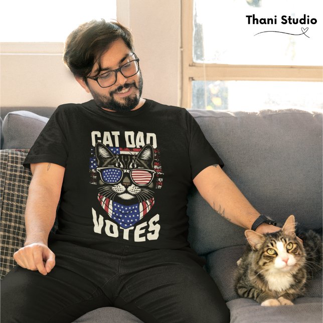Cat Pappa röstar om valet till utvald amerikansk F T Shirt (Skapare uppladdad)