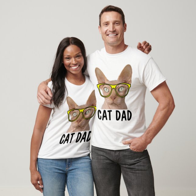 Cat PAPPA SPHYNX lustiga t-shirts (Unisex)