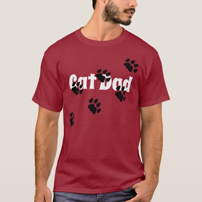 Cat Pappa T Shirt (Framsida)