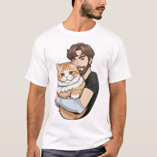 Cat Pappa T-skjorta T Shirt