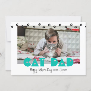 Cat Pappa   TASS AVTRYCK   ANPASSNINGSBAR FARS DAG Julkort