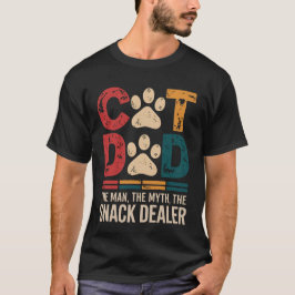 Cat Pappa the man the Myth Funny Manar, Shirt T