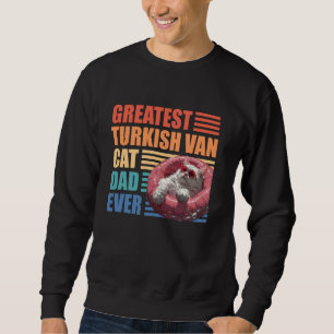 Cat Pappa UNDERBARARE TURKISH VAN CAT PAPPA EVER V Lång Ärmad Tröja