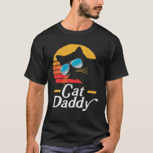 Cat Pappa Vintage 80S Stil Retro Sunglasses Distr T Shirt