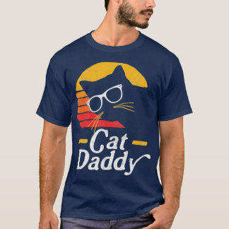 Cat pappa Vintage 8ties Stil Cat Hipster T Shirt