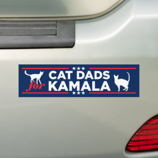 Cat Pappor för Kamala 2024 Bildekal