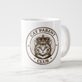 Cat Parent Club – For Humans Owned by Cats Jumbo Mugg