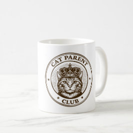 Cat Parent Club – For Humans Owned by Cats Kaffemugg