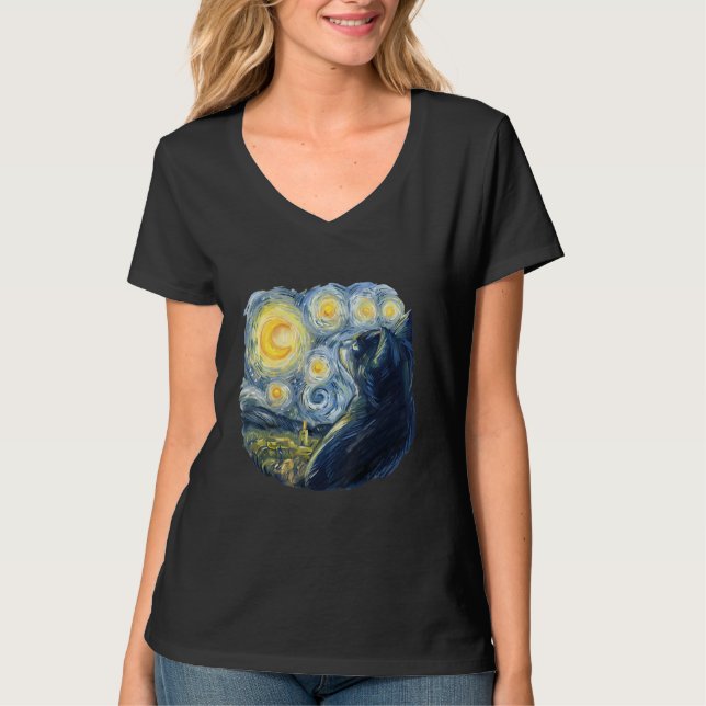 Cat  Parody Painting T Shirt (Framsida)