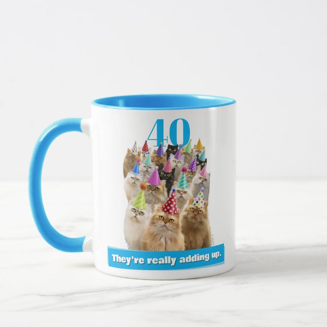 Cat Party Mugg (Vänster)