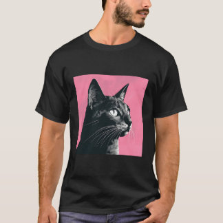 Cat Pastel K Background-popp T Shirt