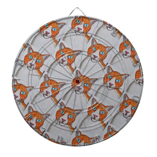 Cat patterned Dartboard Darttavla (Framsidan)